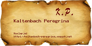 Kaltenbach Peregrina névjegykártya